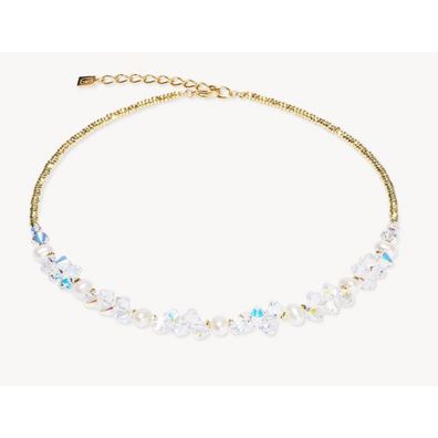 Collier - Edelstahl gold - Dancing Crystals