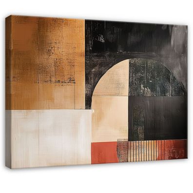 Leinwandbild Abstrakt Gold Wandbild Leinwand Bilder Wanddeko Wohnzimmer Schlafzimmer