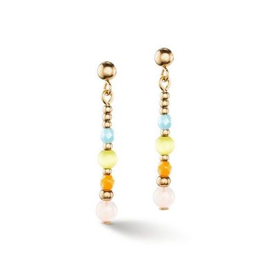 Ohrhänger - Edelstahl Gold - Princess Multicolor