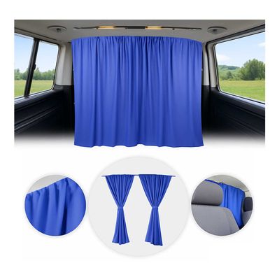 Maß Gardinen für VW Transporter T3 T4 L1 L2 Fahrerhaus Abtrennung Dunkelblau