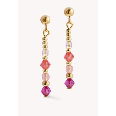 Ohrhänger - Edelstahl gold - Golden Shape Rosa