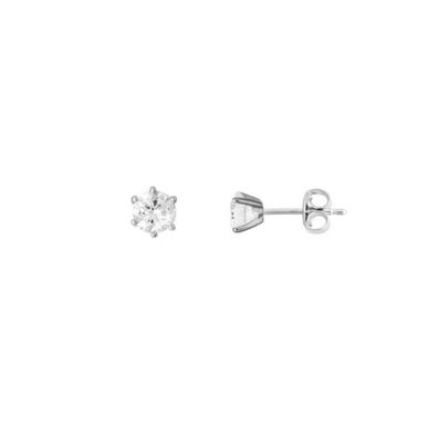 Ohrstecker - Zirkonia 4 mm - Sterlingsilber