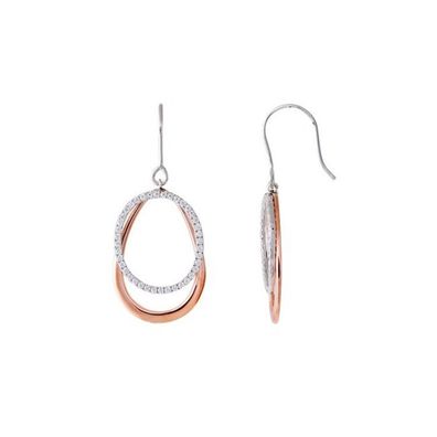 Ohrhänger - Sterlingsilber Zirkonia - Loop
