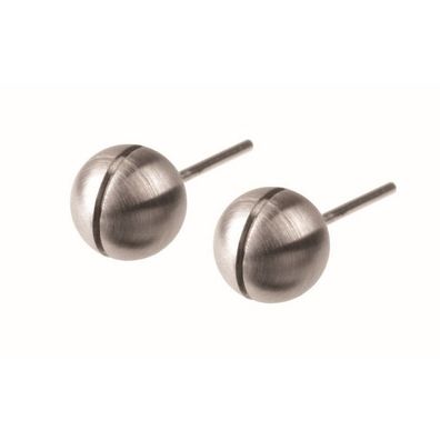 Ohrstecker - Edelstahl - Kugel 6 - silberfarben