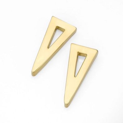 Ohrstecker - Edelstahl - Dreieck - goldfarben