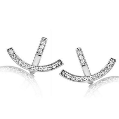 Ohrstecker - Sterlingsilber Zirkonia - silber