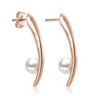Ohrschmuck - Silber rosé - Zuchtperle