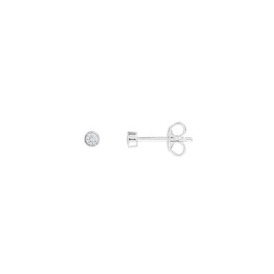 Ohrstecker - Sterlingsilber Zirkonia - silbern