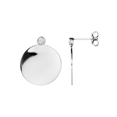 Ohrstecker - Calla Flash - Scheibe Zirkonia