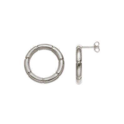 Ohrstecker - Silber - Bamboo Kreis