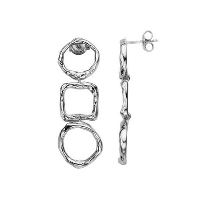 Ohrstecker - Twist - Sterlinsilber - Silhouette