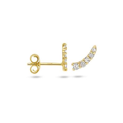 Ohrstecker - Gelbgold 585 14K - Zirkonia