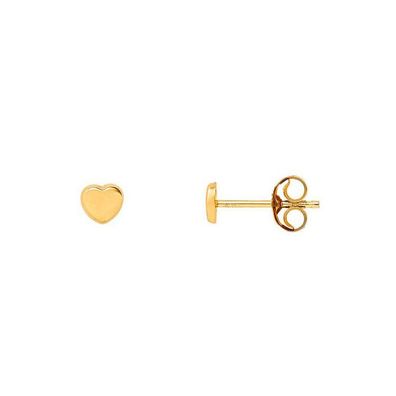 Ohrstecker - Gelbgold 375 - Herz