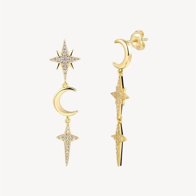 Ohrstecker - Cosmos - 925 Silber - 18K vergoldet