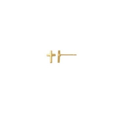 Ohrstecker - Fine - Gelbgold 375 - Kreuz