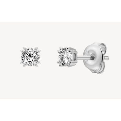 Ohrstecker - Silber - Zirkonia Krappe 4,6mm