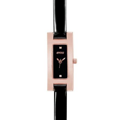 Uhr - Edition One-10 - Stahl rosé - Leder schwarz