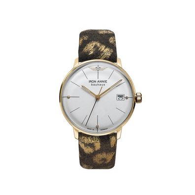 Uhr - Iron Annie - Bauhaus - oliv/goldfarben