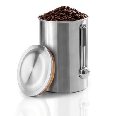 Xavax Kaffeedose Edelstahl 1kg Dosierlöffel für Kaffeebohnen Luftdicht Behälter
