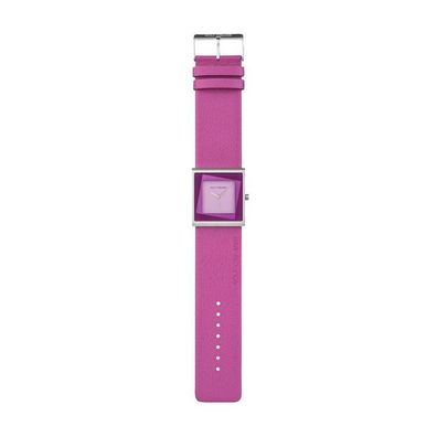 Uhr - Yess Pink - Edelstahl - Lederband Pink