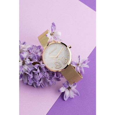 Uhr - Blumenkind - Harmony - Stahl - Milaneseband