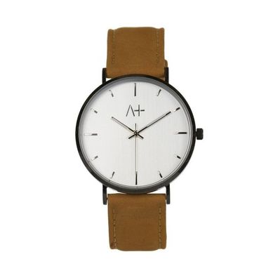 Uhr - Across - Stahl Vintage - Lederband braun