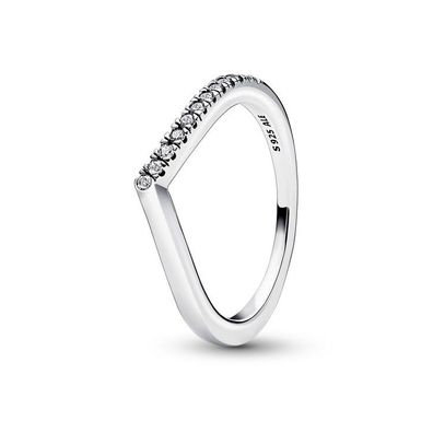 Ring 50 - Sterlingsilber - Wishbone Steine