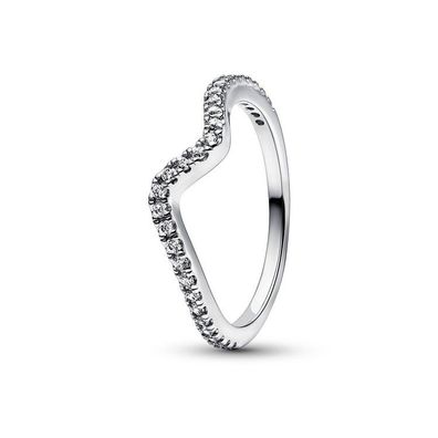 Ring 56 - Sterlingsilber - Funkelnde Welle