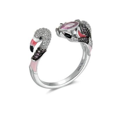 Ring 56 - Silber 925 - Fabio Flamingo