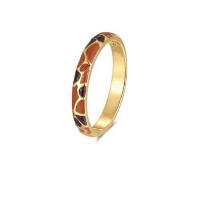 Ring 56 - Silber vergoldet - Zuri Giraffe
