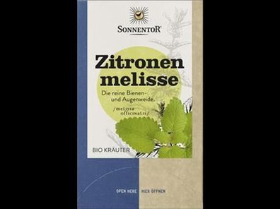 Sonnentor Zitronenmelisse, Doppelkammerbeutel 21,6g