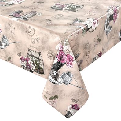 Wachstuch Tischdecke Gartentischdecke Rosen Rosa Wachstischdecke Wachstuchdecke