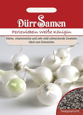 Dürr Perlzwiebeln Weiße Königin, zarte weiße Zwiebeln