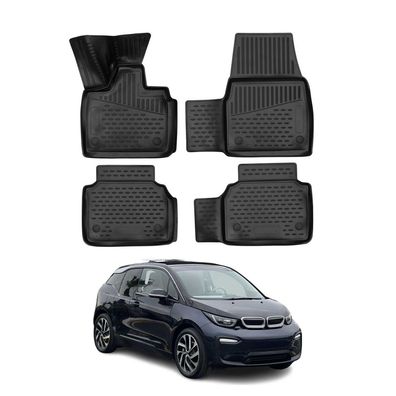 2013-2023 BMW i3 I01 Fußmatten TPE Schwarz 4 tlg