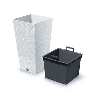 Blumentopf Pflanzgefäß mit Einsatz Prosperplast Innen Außen 39,5x39,5x75,5cm 91L