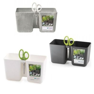 Kräutertopf Blumentopf mit Schere Praktischer Kräuterschere 2,5L Gartengeräte