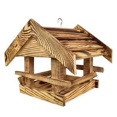 Vogelfutterhaus hellbraun 25x26,5x30 cm