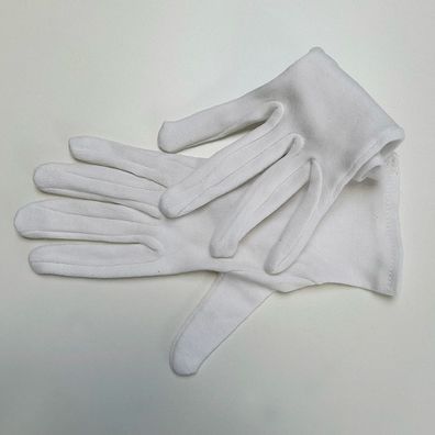 Baumwollhandschuhe | weiß | 24 Paar | Atmungsaktiv | verschiedene Größen