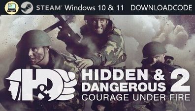 NEU PC Computer Spiel Hidden & Dangerous 2 Courage für Windows 10 11 STEAM Game