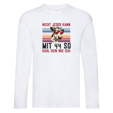 Mit 44 so gut aussehen | 44. Geburtstag | Landwirt | Bauer v2 Long Sleeve Weiß