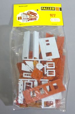 Faller H0 977 Einzelteilsortiment Einzelteilpackung Kamine groß 50er/60er OVP