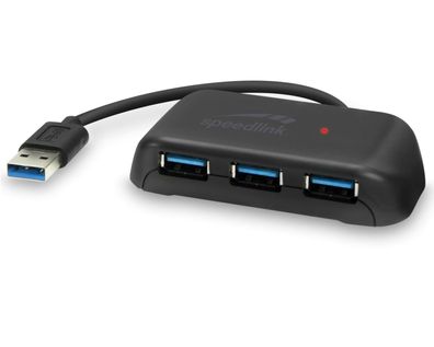 Speedlink 4-Port USB 3.0 3.1 3.2 USB-Hub 5 Gbit/s Adapter Verteiler PC Notebook