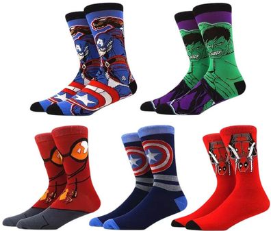 Marvel Socken 5er-Pack - Größe 37-46