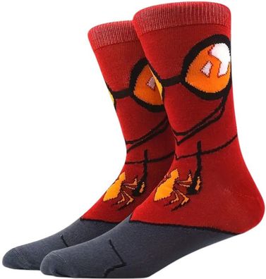 Spider-Man Socken - Rot & Grau - Größe 37-46