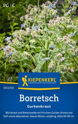 Borretsch Gurkenkraut, Würzkraut und Bienenweide- Gurken-Aroma - Höhe 60-80 cm