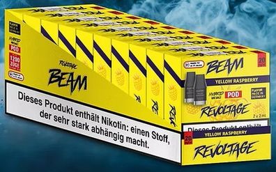 10x Revoltage Beam Pod Yellow Raspberry 20mg ( 2 Pods )