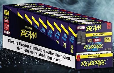 10x Revoltage Beam Pod Blue Cherry 20mg ( 2 Pods )