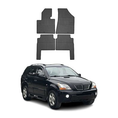 2009-2012 Kia Sorento Fußmatten Gummi Schwarz 4 tlg