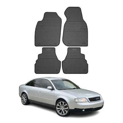 1997-2004 Audi A6 C5 Limo Avant Fußmatten Gummi Schwarz 4 tlg
