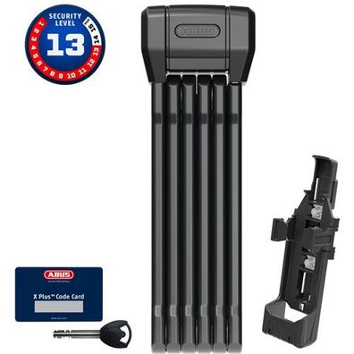 Faltschloss BORDO 6200K + Halter SH6200/90 Abus, Stahl, L=900mm, B=5,5mm, schwarz